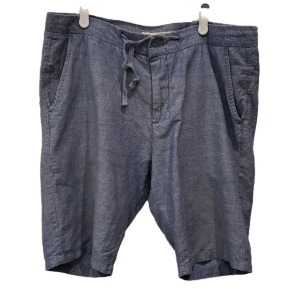 Private Member Linen Shorts Light Blue Men's Large